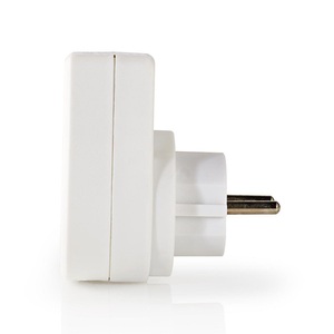 White 1 Way Surge Protected Socket Extension <b>Adapter</b> 250V 16A - Product Image 3