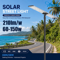 Lampu Jalan Tenaga Surya All-in-One 60W hingga 150W IP66 Untuk Pengecer, Distributor, dan Grosir Garansi 5 Tahun (Opsional)