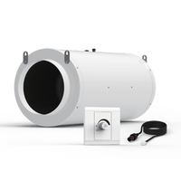Ventilateur de conduit super silencieux de 10 pouces ventilateur d'extraction hydroponique certifié CE