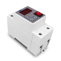 TOMZN Dispositif de protection contre les surintensités réglable sur rail DIN 230V 1-63A, relais de surveillance et limiteur de courant, NOUVEAU Type