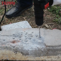 Ensemble de forets de maçonnerie hélicoïdaux, combinaison métrique mixte HSS brocas pour le perçage du métal, du béton, du bois dans une boîte en plastique, 16 pièces