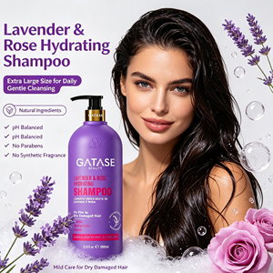 <span class=keywords><strong>แชมพู</strong></span> GATASE ลาเวนเดอร์และกุหลาบ ช่วยบำรุงและปรับสภาพเส้นผม พร้อมกรดซาลิไซลิก เพิ่มวอลลุ่ม เงางาม ปลอดภัยต่อสีผม เหมาะสำหรับทุกสภาพเส้นผม - Product Image 2