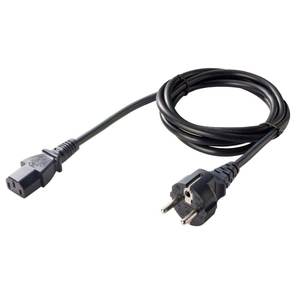 Cable de Alimentación para PC Sunny, Enchufe Europeo Schuko C13 de 1.8 Metros, 16 A, Cable de PVC - Product Image 1