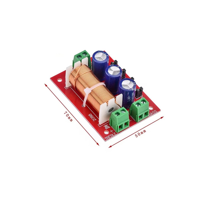 400W High and Low Frequency Two-way Speaker, Solder-free DIY Adjustable Universal Audio Speaker Speaker, 2-way Crossover Board