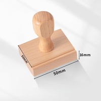 Sello de Goma Cuadrado/Rectangular de Madera con Almohadilla de Tinta para DIY, Cuadernos, Oficina, Negocios, Abogados