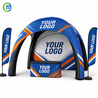 Tente médicale gonflable pour événements sportifs de marathon, zone de récupération d'urgence, taille et impression de logo personnalisées