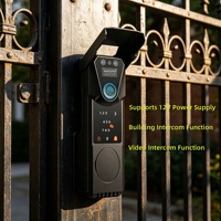 Outdoor Smart Gate Lock Gezichtsherkenning Vingerafdruk Wachtwoord Tuya TTlock App Waterdichte aluminiumlegering Grade Rim Lock Deurbel