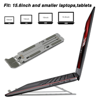 Super Roc support réglable en hauteur en aluminium pliable Portable pour ordinateur de bureau et Portable