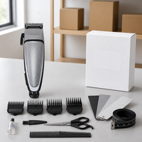Tondeuses à cheveux professionnelles électriques lavables avec lame en acier inoxydable, ensemble de tondeuses pour salon de coiffure, usage domestique