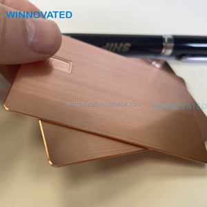 高品质4442 4428芯片孔空白金属信用卡带圆边 - Product Image 5