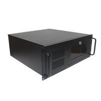 Caja de computadora industrial tipo rack 4u Servidor CNC Bit de disco duro múltiple horizontal con puerta y cerradura