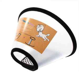 <span class=keywords><strong>Collar</strong></span> de cuello isabelino protector de plástico suave ajustable de alta calidad para recuperación de gatos cono de perro mascota para perros después de la cirugía - Product Image 2