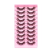 Vente chaude variété de faux cils épais 10 paires de faux cils de style naturel bouclés russes 20mm ensemble de faux cils