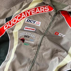 Trajes Cortavientos Deportivos DCY, Conjuntos Deportivos Casuales con Capucha para <span class=keywords><strong>Hombre</strong></span>, Chaqueta Cortavientos de Diseño con Cordón Ajustable, OEM - Product Image 2