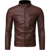 Veste coupe-vent moderne pour homme en cuir PU, vêtement d'extérieur haut de gamme pour l'hiver, streetwear, applications décontractées, OEM personnalisé