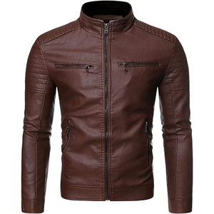 Modern Men's <b>Leather</b> <b>Jacket</b> Premium Fashion Outerwear for Winter Streetwear and Casual Applications Custom OEM ODM Service - Product Image 3