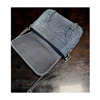 Sac à bandoulière en cuir de crocodile véritable de style mode personnalisé de haute qualité pour hommes