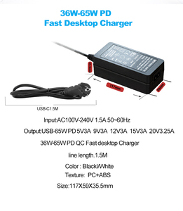 20W 25W 33W 45W 60W 65W sạc nhanh du lịch USB Loại C PD máy tính xách tay Sạc Adapter cho Macbook HP <span class=keywords><strong>Dell</strong></span> Lenovo máy tính - Product Image 6