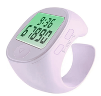 Anneau de doigt Compteur de doigts Temps lumineux Même écran Bouton muet Compteur Tally Counter Tasbih