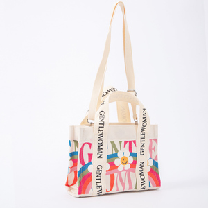 Bolsa de Mano de Algodón Reutilizable de Buena Calidad y Estilo Moderno, Bolsa de Compras de Lona de Gran Capacidad con Logotipo Personalizado para la Vida Diaria - Product Image 2