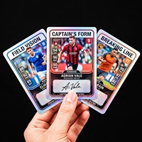 Impression de cartes de collection sportives holographiques personnalisées avec fenêtre pour autographe et estampage à chaud métallique – Usine d'impression de cartes de collection