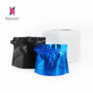 Pencetakan Kustom Kimchi Mylar Plastik Zip Lock Berdiri Pouch Matte Hitam Tas Ziplock Keripik Makanan Bar Kemasan Tas Dendeng Sapi