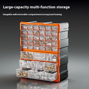 Choice Fun Multi-Grid Plastic PP Caja de herramientas apilable Organizador de oficina rectangular <span class=keywords><strong>para</strong></span> <span class=keywords><strong>almacenar</strong></span> convenientemente <span class=keywords><strong>tornillos</strong></span> y hardware - Product Image 5