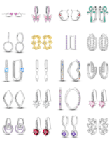 Pendientes de circonita fría exótica con diseño de estrella, chapados en oro de alta calidad, elegantes y a la moda, joyería para la oreja para bodas