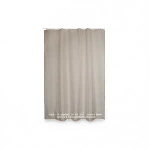 Rideau de douche en tissu polyester berbère 180x200 cm beige - Product Image 1