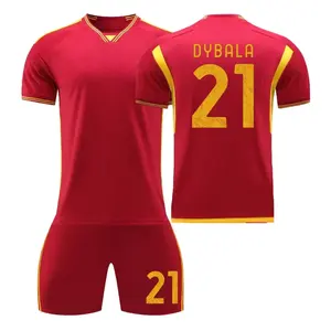 Nieuwe Custom Jersey Kwaliteit Thai Voetbaltenues Heren Voetbal Uniform Set Team Voetbalkleding