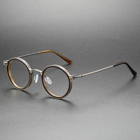 Montures de lunettes optiques en titane pur, rectangulaires, en or massif, lunettes de vue pour adultes, forme de visage diamant, style féminin AC