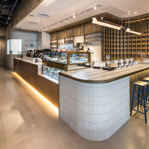 Cao cấp tùy chỉnh bằng gỗ truy cập tùy chỉnh thanh lịch đơn giản hiện đại tùy chỉnh trang trí cà phê <span class=keywords><strong>Bar</strong></span> cho quán cà phê cửa hàng truy cập hiển thị cho - Product Image 1