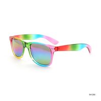 DL LUNETTES Vente à chaud Lunettes de soleil arc-en-ciel personnalisées à la mode Lunettes de soleil à monture colorée 2024 Nuances de marque de créateur bon marché