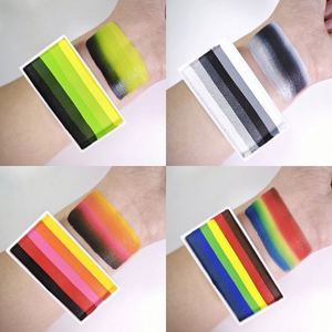 ชุดสีเพ้นท์หน้าแบบคลาสสิกจากพืชธรรมชาติ Aisha 20 กรัม รุ่นใหม่ แถบสีรุ้ง ได้รับการรับรองมาตรฐาน CE  รับทำโลโก้ตามสั่ง อุปกรณ์เพ้นท์ตัว - Product Image 3