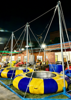 EASYFUN Prix abordable Manège de parc d'attractions et de foire, Trampoline Euro Bungee à saut 4-en-1 à vendre