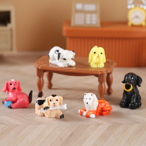 Miniature Puppy Resin Animal <b>Model</b> Dog Shape Home Decoration Artistic Craft Ornament - Product Image 2