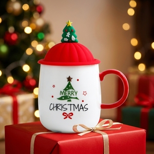 Taza de Cerámica Personalizada de la Mejor Marca, Origen Fujian, con Diseño Navideño para el Regreso a Clases, Gran Venta - Product Image 1