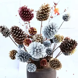 Handmade Combination Dry Flower Christmas Tree Decorative Pine Cone