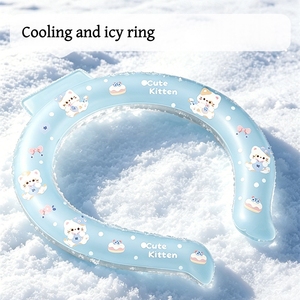 Anillo de hielo refrescante para el cuello, herramienta de refrigeración para deportes al aire libre, collar de hielo PCM para el cuello, anillo de refrigeración para el verano - Product Image 2