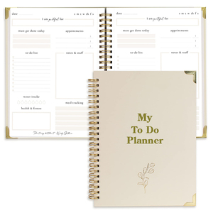 Impresión personalizada para hacer la lista Diario Cuaderno Planificador diario para organizar fácilmente sus tareas Elegante planificador sin fecha para mujeres - Product Image 3