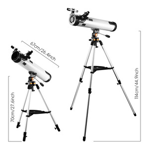 Telescopio Reflector de 70 mm 350X Portátil para Observación Astronómica, Exploración del Espacio Profundo, con Soporte para Trípode - Product Image 1