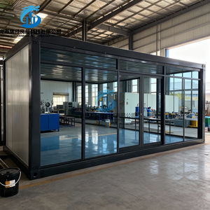 Prêt à expédier Conteneur modulaire en acier détachable à faible coût Restaurant préfabriqué Café Bar Centre commercial 40 pieds Maison préfabriquée - Product Image 1