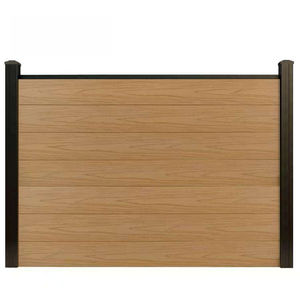 Panneaux de <span class=keywords><strong>clôture</strong></span> en WPC imperméables anti-UV en gros piquets de jardin en composite bois-plastique traités thermiquement 3D intervalle complet pour une utilisation à domicile - Product Image 5