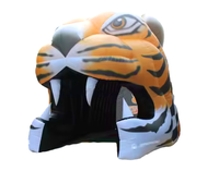 Éclairage/arc d'entrée animal gonflable coloré/événement/modèle de tigre/dessin animé/figure/personnage dans la publicité gonflable