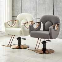 Chaise de barbier moderne en gros Mobilier de coiffure en cuir synthétique de l'usine pour salons de coiffure