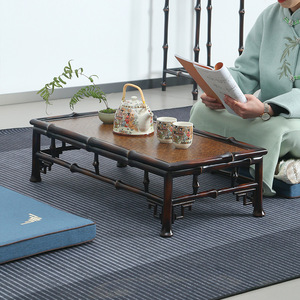 Chinese Style <b>Bamboo</b> Coffee <b>Table</b> Rattan Top Small Kang <b>Table</b> Tea <b>Table</b> Household Use - Product Image 1