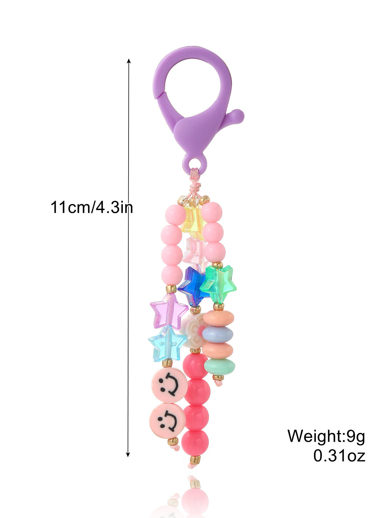 K2303-3 purple smiley buckle