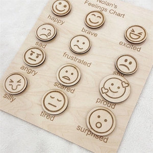 Popolare Giocattolo Educativo in Legno per <span class=keywords><strong>Bambini</strong></span> per l'Apprendimento Sociale ed Emotivo, Figura Sensoriale con Decorazione da Parete, Progettato dalla Fabbrica - Product Image 2