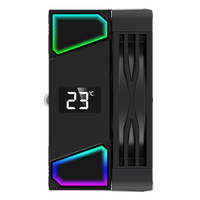 Enfriador de Aire para CPU LOVINGCOOL con Pantalla de Temperatura, 4 Tubos de Calor, Disipador de Calor de Cobre, Tapa Superior RGB, Ventilador de Enfriamiento para CPU Intel 1700 AM5 de 120 mm