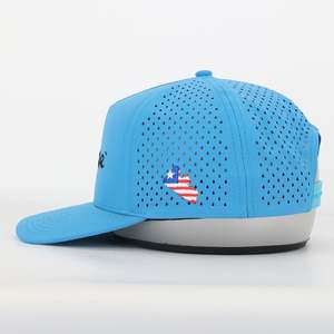 Casquette de baseball incurvée personnalisée OEM à 5 panneaux de haute qualité 100% polyester avec logo brodé pour le golf et le sport - Product Image 3